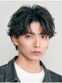 仙台フェザーショートフェザーパーマセンターパート毛流れ強め◇