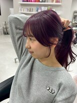 ベレーザ 渋谷(BELEZA)&nbsp;14792黒髪アッシュブラックレイヤーカット韓国風巻きワンカール