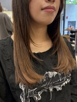 アルター(aL ter) 【顔まわりレイヤーカット】くびれヘア/中島真里奈