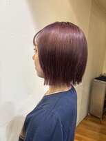 オーガニックマインド 坂戸 鶴ヶ島(organic+mind)&nbsp;ショコラベージュショートボブ◎30代40代大人可愛い美髪ヘア