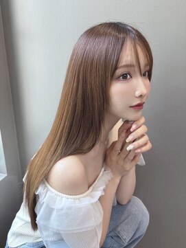 ミリム 栄矢場町店(MIRiM) 「髪質改善ストレート×艶ラテカラー【MIRiM栄矢場町】