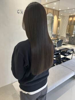 コード(Chord)の写真/【柔らか縮毛矯正】地毛の様なナチュラル仕上がりが大好評♪セットも楽々ふんわりフォルムで自然にキマる!