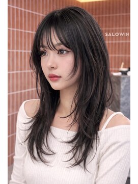 サロウィン 倉敷店(SALOWIN) ロングレイヤースタイル8/髪質改善/縮毛矯正/ボブ/レイヤー/前髪