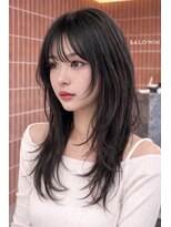 サロウィン 倉敷店(SALOWIN) ロングレイヤースタイル8/髪質改善/縮毛矯正/ボブ/レイヤー/前髪
