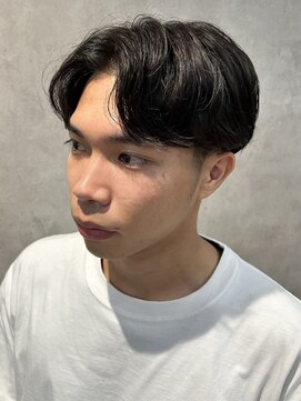 メンズココ 清澄白河店(MENS COCO) ナチュラルセンターパートニュアンスパーマ刈り上げマッシュ