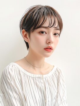モッズヘア 越谷(mod's hair) 秋カラーブリーチなしアッシュベージュ丸みベリーショートp越谷