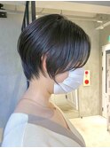 調布イルミナカラーウルフショートボブアッシュブラウンカラー