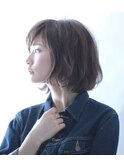 リラックス感漂う大人のニュアンスBOB