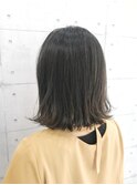 切りっぱなしボブ【ダークグレージュ】
