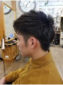 爽やかワイルド ツーブロックメンズヘア