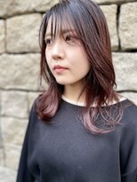 ヌード(NUDE)&nbsp;「NUDE」#大人ガーリー 濡れ髪 外ハネ 暖色系カラー くびれヘア