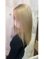 ラフ 難波店(LAFF)&nbsp;#黒髪#ボブルフ#ネビージュ#小顔#ワンレン