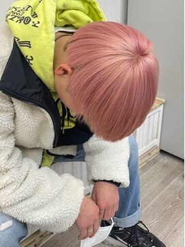 ナンバー アンフィール 渋谷(N° anfeel) 【HIKARU】＠hikaru_cutマッシュもセンターパートも◎無敵ピンク