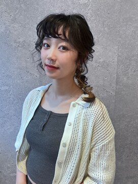 アース 三軒茶屋店(HAIR&MAKE EARTH) 三軒茶屋_レディース_ロング_ヘアアレンジ_編み込み_ヘアセット