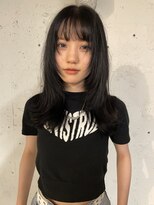 ノラキチジョウジ(NORA KICHIJOJI)&nbsp;ウルフボブロングレイヤー耳かけフェイスレイヤーレイヤーボブ