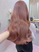 ロンド レア 天神大名店(Lond Le’a)&nbsp;ダブルカラーミルクティーピンクベージュカラーハイトーンカラー