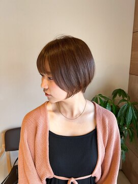 在り家 《在り家》大人上品なショートヘア◎ミルクティベージュ