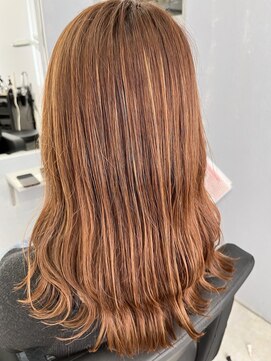 アオアクア バイ グルグル 小岩店(ao akua by GULGUL) 伸びたハイライトに◎コーラルピンク