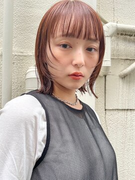 ミンクス 青山店(MINX) ボブルフ/ボブウルフ/ピンクベージュ/チェリーブラウン