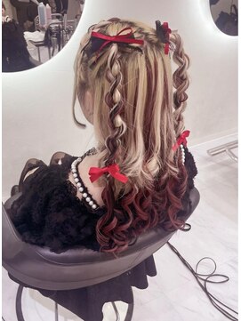 クラン 梅田店(clan) ハーフツインあみたらし/梅田ヘアセット