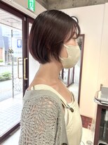 ルックアット(Look at)&nbsp;【Look at】20代30代40代丸みショートボブピンクブラウン