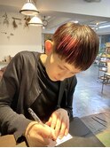 ベリーショートにオレンジカラー