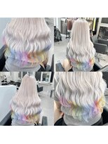 シェイロ(Cielro)&nbsp;ホワイトカラー×裾カラー/こなれミディアンブレラカラー