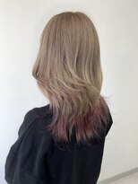 アオアクア バイ グルグル 小岩店(ao akua by GULGUL) .pink&black end color. 艶カラー/小岩