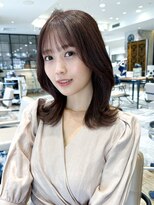 アフロート ルヴア(AFLOAT RUVUA)&nbsp;るなstyle ひし形シルエットのくびれヘア20代30代40代顔周り