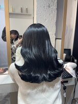 ブレンド 渋谷(BLend)&nbsp;マチルダボブ前髪ハイライトグレージュ