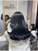 マチルダボブ前髪ハイライトグレージュ