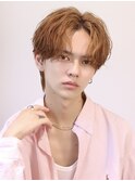 ニュアンスパーマダウンパーマ黒髪韓国マッシュツーブロック