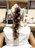 パーティー2次会/ラプンツェル風編み下ろし成人式卒業式