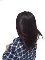 ヘアーズファイン(hair's fine)&nbsp;ブリーチなし20代30代ロブヘアーピンクバイオレット