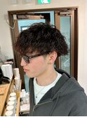 ツイストスパイラルパーマ　メンズサロン　マッシュカット　韓国