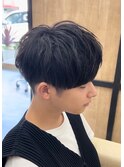大分メンズナチュラルストレート刈り上げマッシュショート