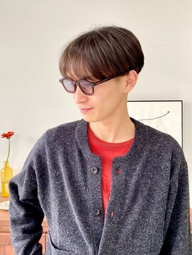 ヘアー アイス 御器所本店(HAIR ICI) 夏メンズショート　メンズマッシュ　シースルーマッシュ　清潔感