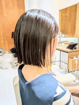 ヘアリゾート粋 リマ 銀座店(lima) 【粋lima銀座店】切りっぱなしボブ/ショートボブ/透明感/艶髪