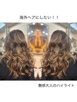 ワンエイティーディグリース 中目黒(180°One Eighty Degrees.)&nbsp;海外ヘア／ハイライト/ケアブリーチ ／外国人風ヘア