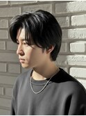 フェザーパーマ/センターパート/毛流れパーマ/ニュアンスパーマ