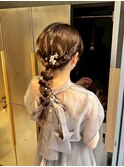 <マアヤ/ヘアセット>こだわりの立体感、編みおろしアレンジ