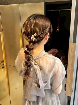 ガリカ 蔵前(Gallica) <マアヤ/ヘアセット>こだわりの立体感、編みおろしアレンジ