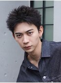 渋谷アクティブショートルーズショートフェザーパーマツイスパ