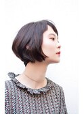 大人可愛い黒髪ショートボブ