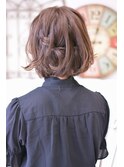 【メイズ東中野・鍛原志行】ボブ編み込みアレンジ