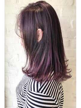 ユナイテッドビューティー 金沢(UNITED BEAUTY) パープルグラデーションカラー 前田