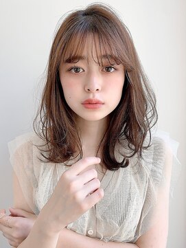 キリ 表参道(kyli) ミニウルフテラコッタデジタルパーマくすみブルーくびれミディ*