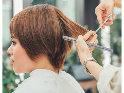 フレームライトカットで骨格に合わせたヘアーをデザインできます