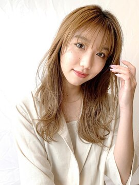 ケーツー心斎橋 クイーンズガーデン バイ ケーツー(K two QUEEN'S GARDEN by K two) シルキーベージュ×シースルーバングラフカールロング2/心斎橋