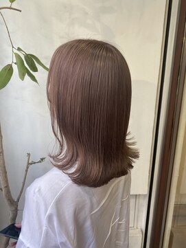 アン(Hair make un) くすみパープルグレージュ
